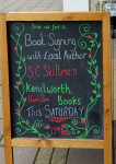 APS sign outside Kenilworth Books 13 Feb 2016