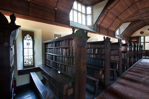 Library at Merton College, Oxford, UK