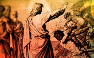 Jesus casting out
