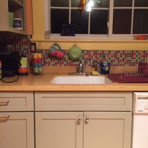 Thanks Agatha Christie, for a sink empty of dirty dishes.