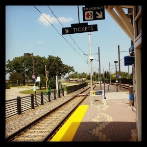 Light Rail Station at Fort Snelling