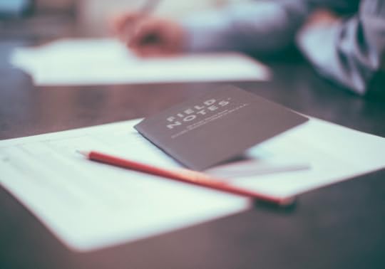 picture of a desk with papers