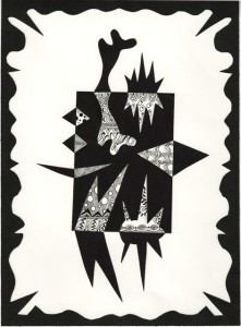 Notan with Zentangle