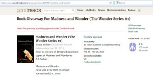 goodreads giveaway feb-mar 2016