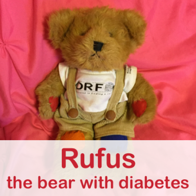 Rufus the bear with diabetes