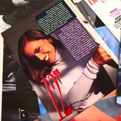 Yours truly, back in the day. Pic for US Glamour magazine. It no longer exists. 