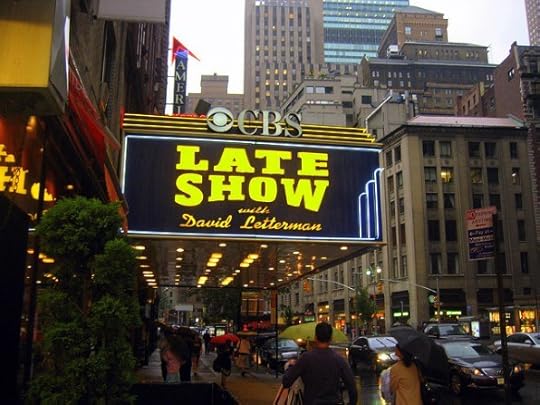 David Letterman show marquee