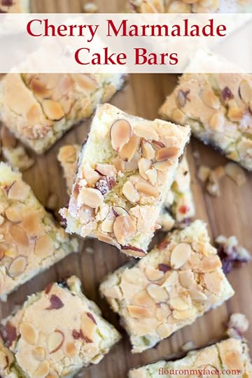 Cherry Marmalade Cake Bar recipe via flouronmyface.com