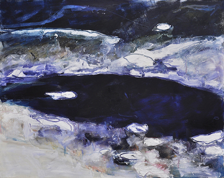 Brad Spalding. Cootapatamba Lake 1220x1525mm Oil on Linen 2015.