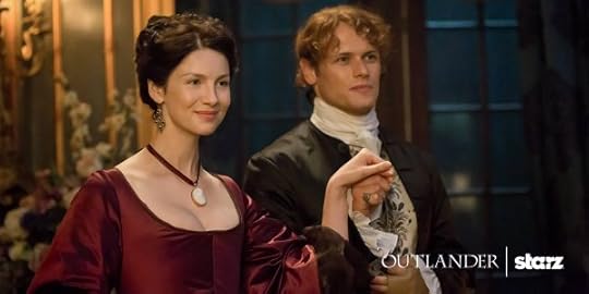 Caitriona Balfe and Sam Heughan in Outlander season 2