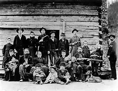This public domain image is supposed to be affiliated with the famous Hatfields and McCoys feud.  I don't know any of the people so I couldn't say either way.