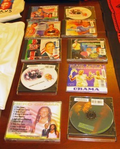 Music CDs inspired by Obama's historic election. African and Middle Eastern Division.