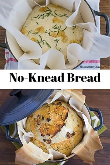 No-Knead Bread Dutch Oven Recipe - only 4 ingredients and the eaiest homemade bread recipe you will ever make via flouronmyface.com