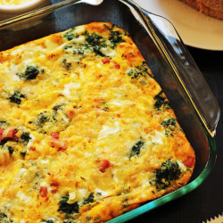 Ham Spinach Egg Bake GCE