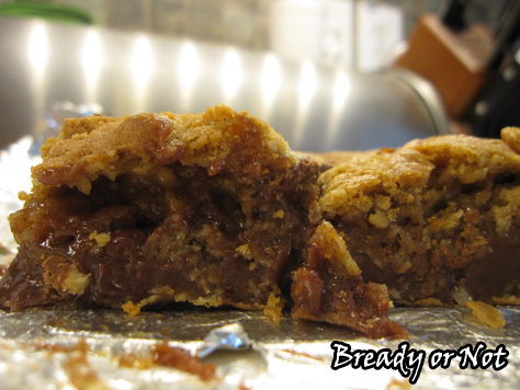 Bready or Not: Chewy Chocolate Stuffed Cookie Bars