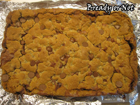 Bready or Not: Chewy Chocolate Stuffed Cookie Bars
