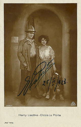 Elizza La Porta, Harry Liedtke