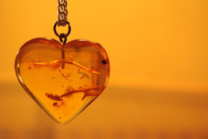 amber heart
