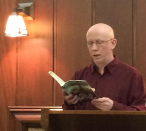 Reading at my hometown library in Hoquiam.