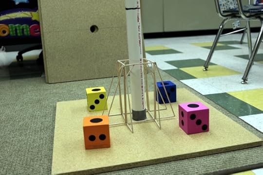 SteelyKid's OM team's balsa wood structure, ready for testing.