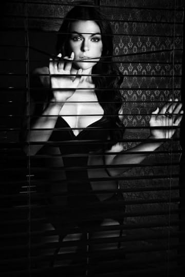peeking through the blinds: 