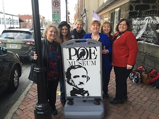 Rosie Shomaker, Teresa Inge, Vivian Lawry, Me, Maggie King, and Yvonne Saxon at the Poe Museum in Richmond, VA