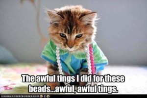 Kitty with Beads