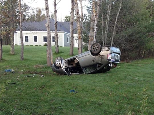 Prius unable to navigate slippery Route 9.