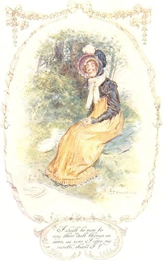 Miss Bates, illustration by C.E. Brock