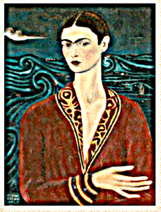 Frida 1 Self Portrait Velvet Dress- 1926