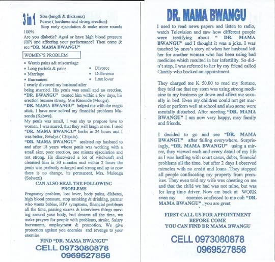 African Witch Doctor Mama Bwangu