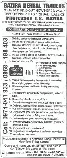 African Witch Doctor Bazira