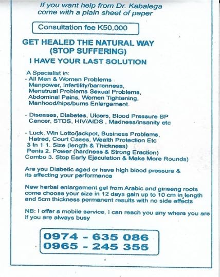 African Witch Doctor Kabagela