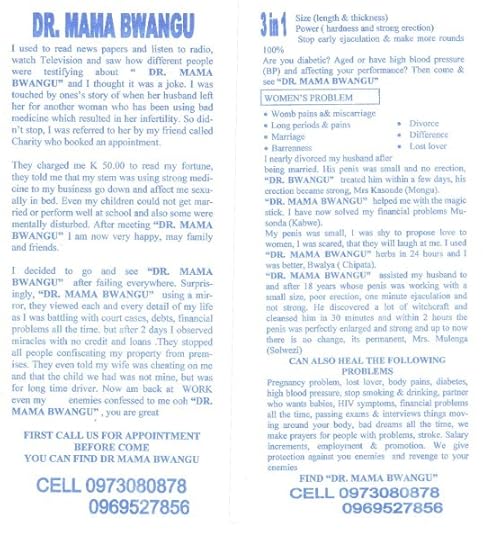 African Witch Doctor Mama Bwangu