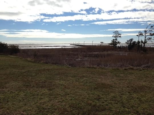 In West Ocean City, looking across the water to Assateague.