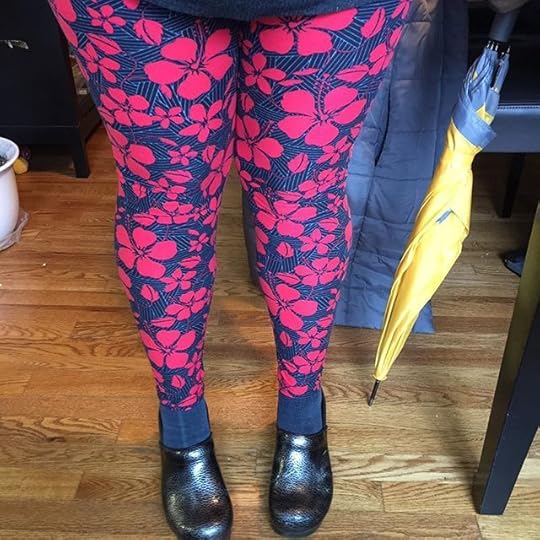 Heading out into the rain between edits so I'm injecting some fun into today. #dailyphoto #ig2016 #365days #authorsofinstagram #lularoe #lularoeleggings #howiroe