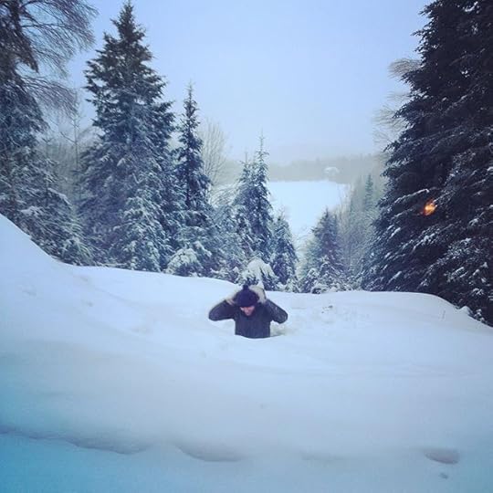 C in snow #snow #winter #laurentides #valdavid #chumquisegosseunesnowhouse