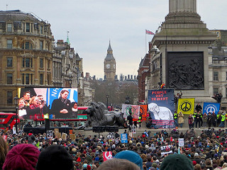 Stop Trident national demo, Trafalgar Square, London, Feb. 27, 2016
