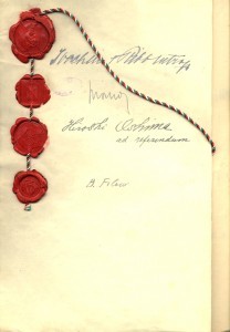 Official Protocol of Bulgaria's accession into the Axis Tripartite Pact. Vienna, 1. March 1941 (State Archives of Bulgaria)