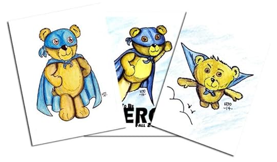 Hero Ted: Superhero Teddy Bear Sketch Cards