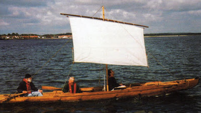 Replica of Ferriby boat being sailed (http://www.ferribyboats.co.uk/)