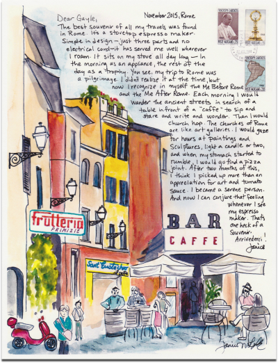 Travel Letter December 2015 Rome Cafe SM