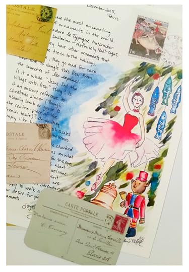 Paris Letter December Ballerina with postcards