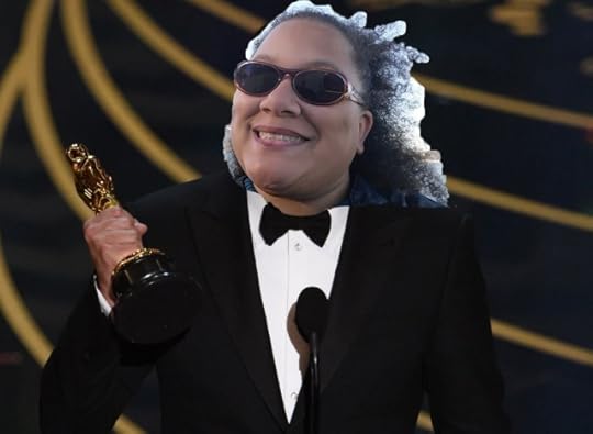 My head superimposed on leonardo dicaprio accepting the oscar