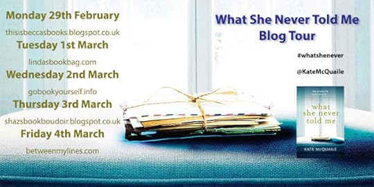 What She Never Blog Tour Poster