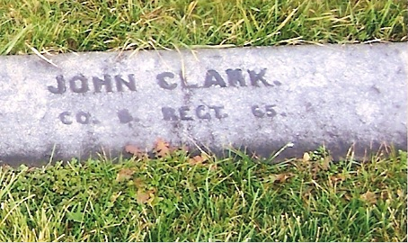 John Clark's memorial in Gettysburg National Cemetery (Photo: Pat Callahan, Find A Grave)