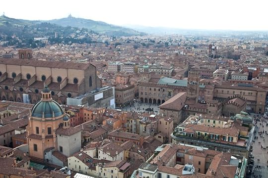 View of Bologna from the top of the tower.