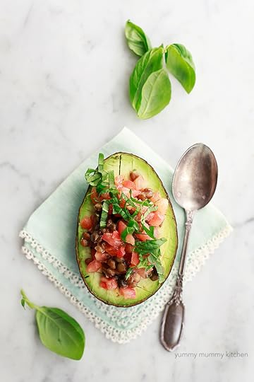 Stuffed Avocado with Lentils