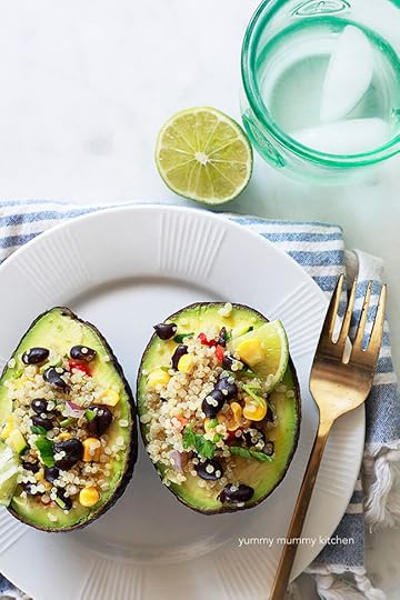 avocados stuffed with quinoa salad