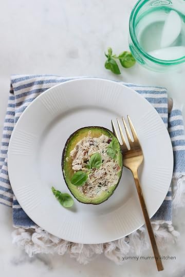 tuna salad stuffed avocado